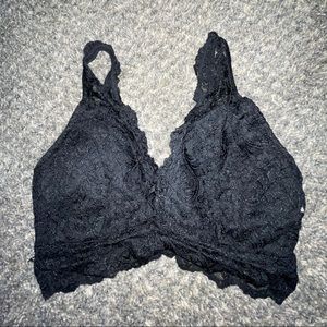 Black lace bralette